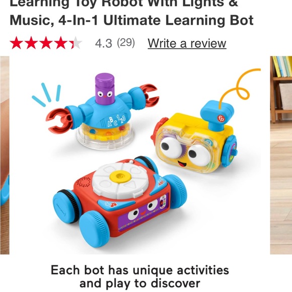 Fisher Price learning bot ages 6m-5y - Picture 6 of 7